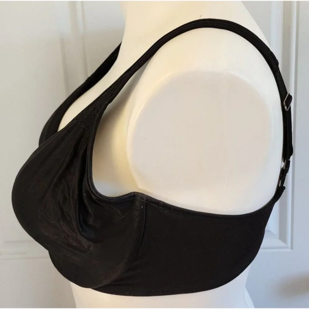 Bali 3385 Women's Passion For Comfort Minimizer Bra Underwire Unlined‎ Black 40D